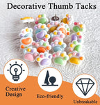 30 Pcs Cute Push Pins, Decorative Thumb Tacks, Animal Push Pins - Image 6