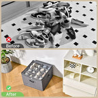 INSTY 2 Pack Shoe Organizer for Closet, Fits up to 32 Pairs, Adjustable - Image 4