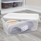 20-Pack 6 Quart Clear Plastic Storage Bins - Image 3