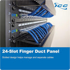 ICC 2U Finger Duct Cable Manager Panel - Image 2