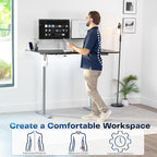 VIVO Electric 63 x 32 in Standing Desk, Memory Height Adjustment, 1B Series - Image 4
