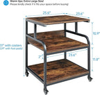 Fannova 23.6" Deep Extra Large Printer Stand, 3 Tier Printer Table - Image 2