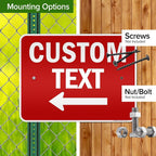 Custom Arrow, Custom Directional Sign, Left Arrow, 18x24 Inches, 3M EGP - Image 5