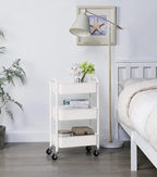SunnyPoint 3-Tier Delicate Compact Rolling Metal Storage Organizer - Image 5