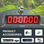 Portable 5 inch High 6 Digits LED Race Clock - Image 5