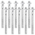 10 Pieces 6 Inch 15 cm Pocket Ruler Flexible Precision Stainless Steel Ruler by Frienda