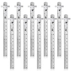 10 Pieces 6 Inch 15 cm Pocket Ruler Flexible Precision Stainless Steel Ruler by Frienda