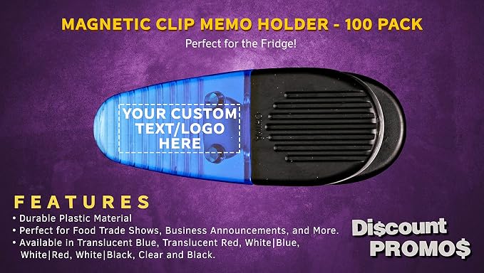 100 Magnetic Memo Holders Set - Image 2