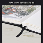 Beechmore Books Square Sketchbook – 8x8 Premium Vegan Leather Bound Large - Image 5