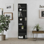 Furinno JAYA DVD Shelf, 8-Tier Tall Narrow CD Rack, Media Shelf - Image 2