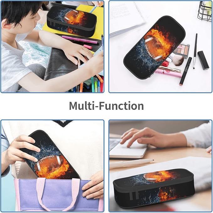 Kids Pencil Pouch for Boys, Football Pencil Case - Image 5