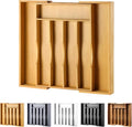 oridom Expandable Bamboo Kitchen Drawer Organizer by oridom