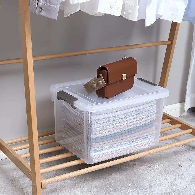 Citylife 6 Packs 32 QT Plastic Storage Bins - Image 8
