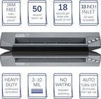 SINCHI 13" Commercial Laminator | 3–10 Mil, 48s Warm-Up, Heavy Duty No-Jam - Image 7