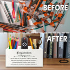 XPH Congratulations Gift Pen Pencil Holder Organizer - Image 6