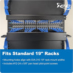 ICC 1U Ring Cable Manager Panel - Image 5