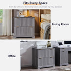 JXQTLINGMU 2 Drawer File Cabinet - Image 9