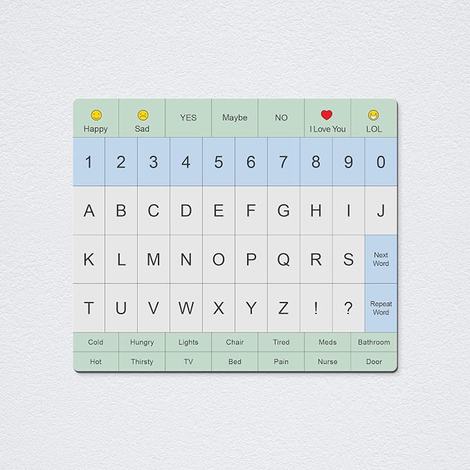 Communication Board For Adults- Non-Slip, Portable Letter Chart for Non-Verbal - Image 9