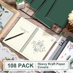 Yahenda 108 Pcs Spiral Notebook Bulk A5 Journal Lined 8.3'' x 5.5'' Writing - Image 4