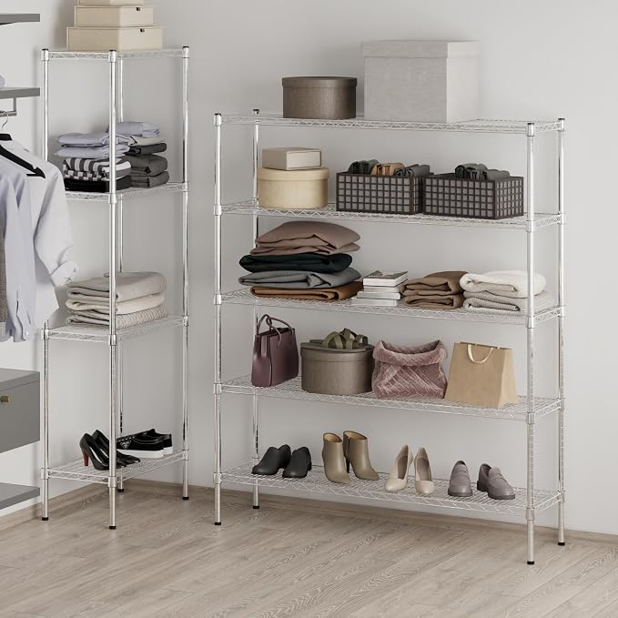 Regal Altair 14" Deep x 54" Wide x 64" Height Wire Shelving Kit | 5-Tier | NSF - Image 7
