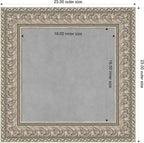 Amanti Art Silver Framed Magnetic Board 23x23 Small Vision Board - Image 2