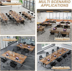 Conference Table Flip Top Mobile Conference Room Tables, Folding Conference - Image 6