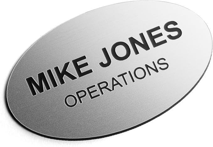 Custom Engraved Name Tag Badges – Personalized Identification by ProvidenceEngraving