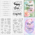 UCEC 4 Sheets Words Clear Stamps in Classic by UCEC
