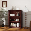 blini 3-Shelf Bookcase Wooden Bookshelves 33in Wide Floor Standing Display by blini