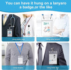 ABEYATH 50Pack Extra Thick ID Card Name Badge Holder Heavy Duty Waterproof - Image 6