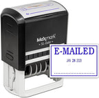 MaxMark Large Self-Inking Rubber Date Office Stamp by Maxmark