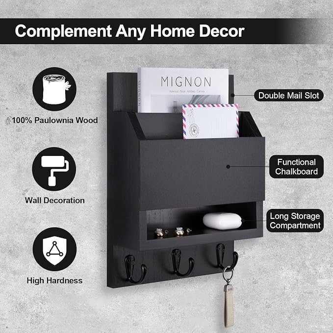 Lucundm Key and Mail Holder for Wall, Key Holder - Image 3