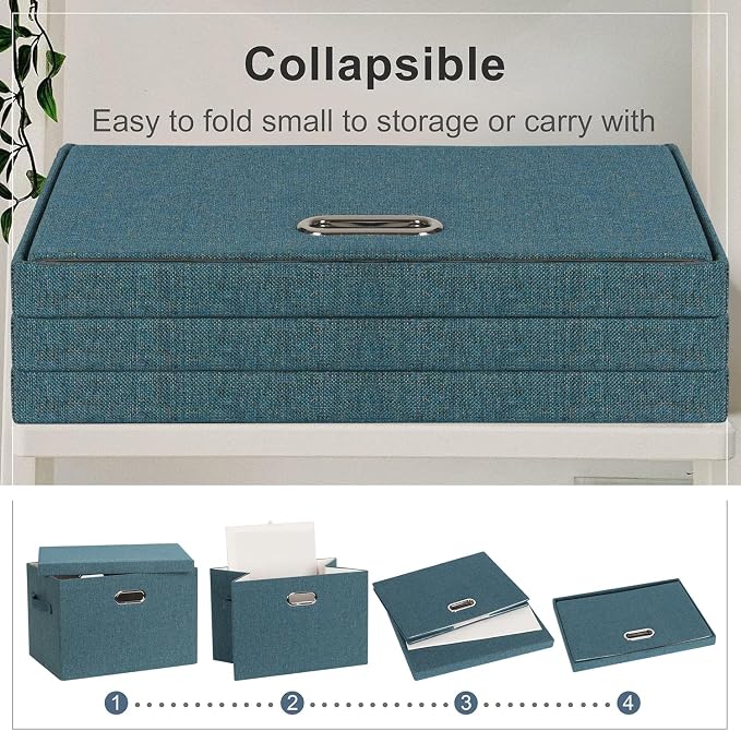 Graciadeco Large 17" 36 Quart Collapsible Stackable Storage Bins - Image 4