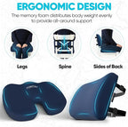 FORTEM Seat Cushion, Office Chair Cushion, Lumbar Support Pillow - Image 6