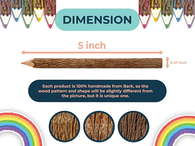 Assorted-Stick Twig Colored Outdoor Wooden Pencils Tree Child Camping - Image 5