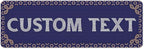 Custom Sign, Custom Street Sign, 11 Font Colors, 13 Font Styles, 4 Hole Options by MySignCenter