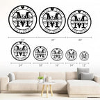 Personalized Metal Name Signs, Split Letter Monogram Wall Decor, Custom Last - Image 5
