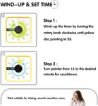 TWENTY5 SEVEN Countdown Timer 7.5 inch; 60 Minute 1 Hour Visual Timer – - Image 3