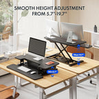 FLEXISPOT 32" Motorized Standing Desk Converter, Electric Stand up Desk Riser - Image 7
