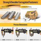 meite Corrugated Fasteners MC114 25 Gauge 1-Inch Crown 1/4-Inch Length - Image 5