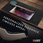 ELIZO Personalized Custom Desk Pad Set Real Leather Desk Mat Mouse Pad Unique - Image 7