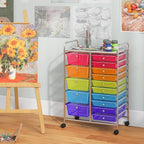 Giantex 15 Drawer Rolling Cart - Image 4