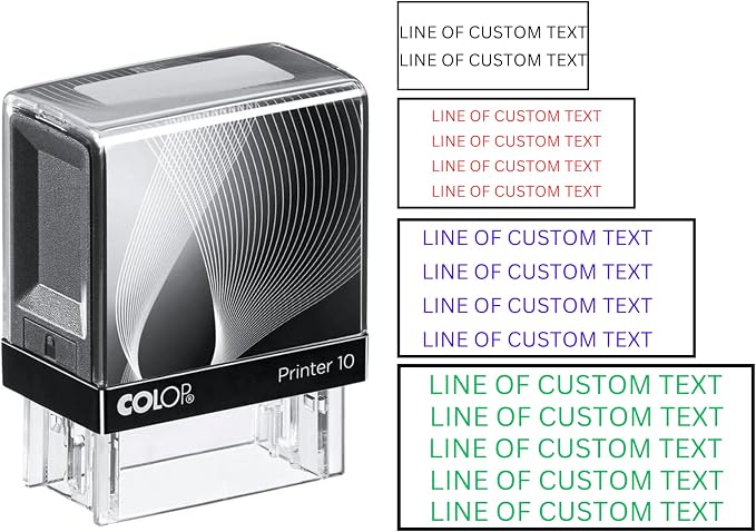 8 Lines Customized Stamp by Stampi