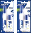 BAZIC Products Correction Fluid, Soft Bristle Brush & Precise Metal Tip by BAZICProducts