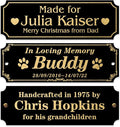 Caramel Sweet Life Personalized Name Plates, Trophy Plates Engraved, Custom by Caramel