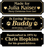 Caramel Sweet Life Personalized Name Plates, Trophy Plates Engraved, Custom by Caramel