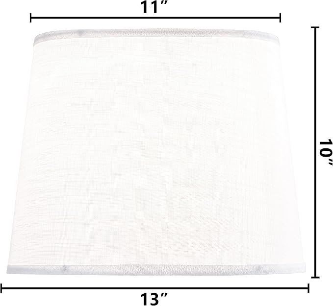 White Texture Lamp Shade Drum Lampshades Replacemnt - Image 2