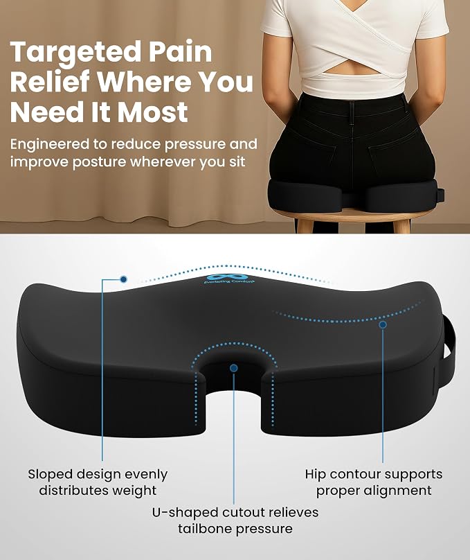 Everlasting Comfort Doctor Recommended Memory Foam Seat Cushion - Image 3