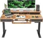 FEZIBO 55'' x 24" Height Adjustable Electric Standing Desk by FEZIBO