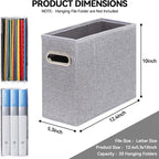 ComfortKeeper 2 Packs Letter Size File Organizer, File Folders Organizer - Image 2